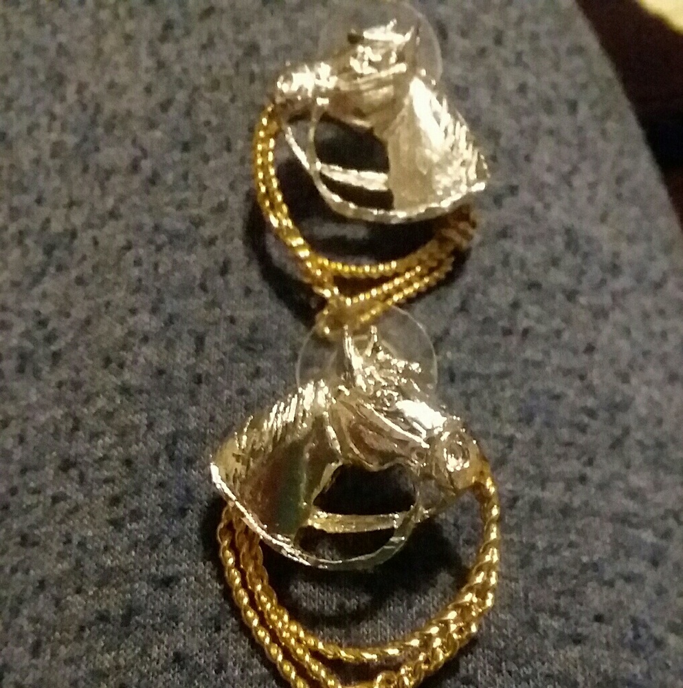 Equestrian earings.